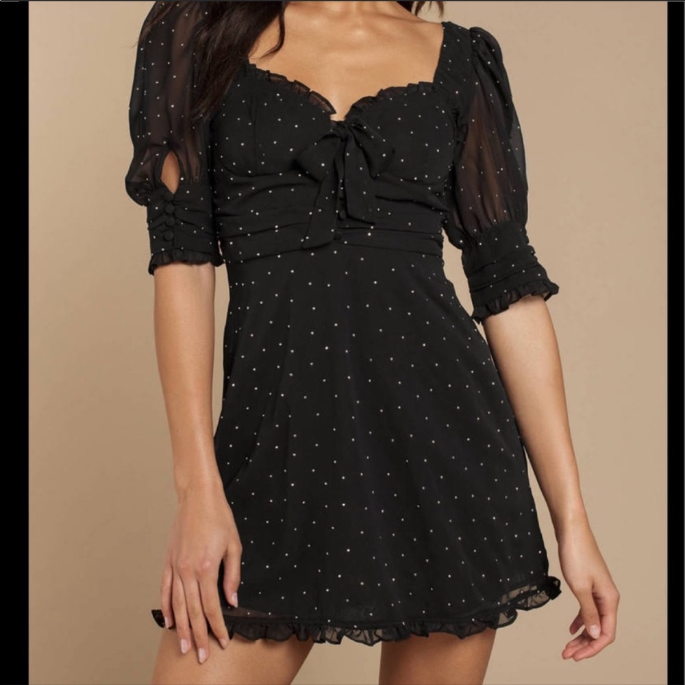 For Love & Lemons black mini dress